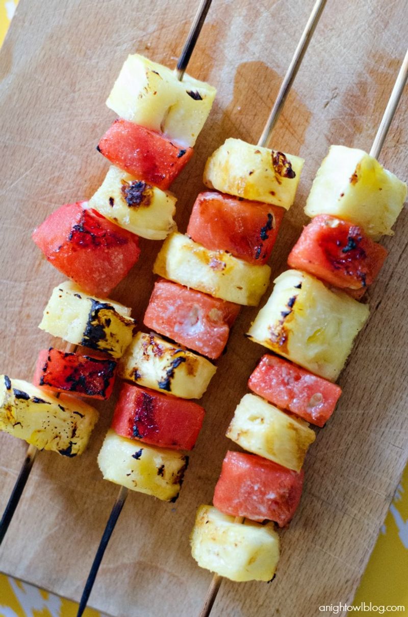 Fruit Kabobs (Pineapple + Watermelon)