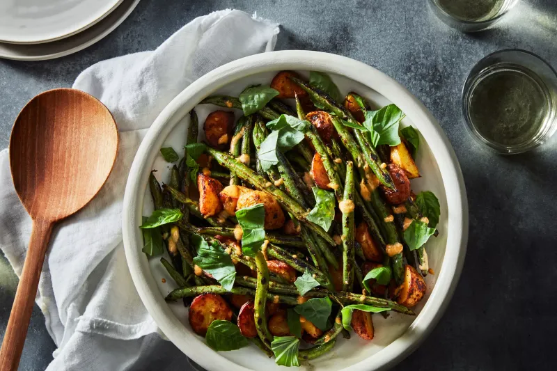 Grilled Potato & Green Bean Salad