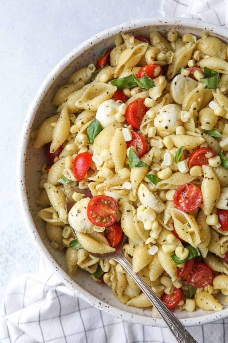 Summer Corn and Tomato Pasta