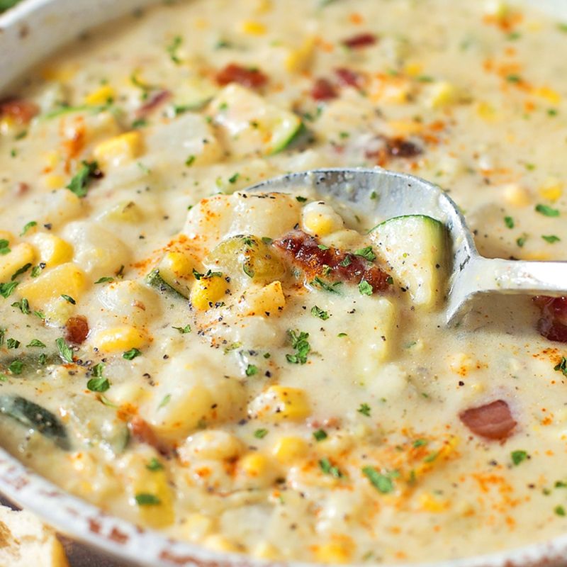 Zucchini and Corn Chowder