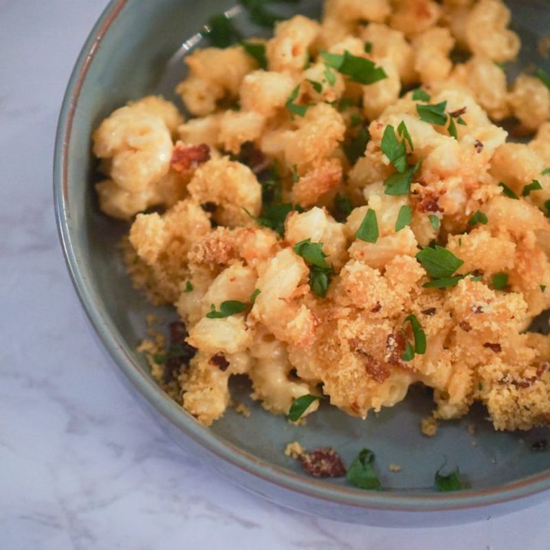 Farofa-Topped Brazilian Mac and Cheese