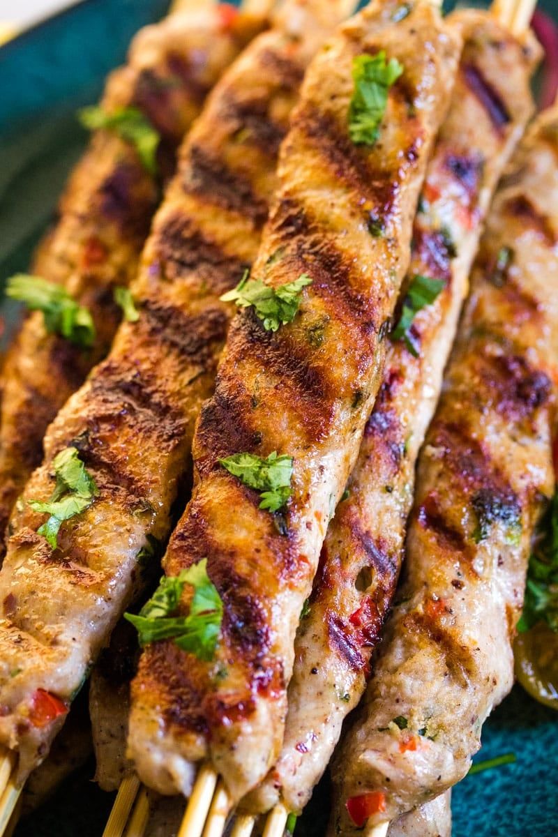 Turkish Chicken Adana Kabobs