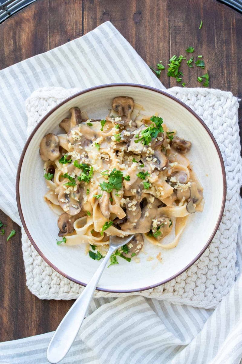 Creamy Mushroom Stroganoff