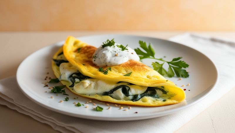 Spinach & Feta Omelet