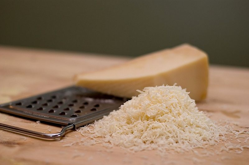 Parmesan Cheese Loaded With Wood Pulp