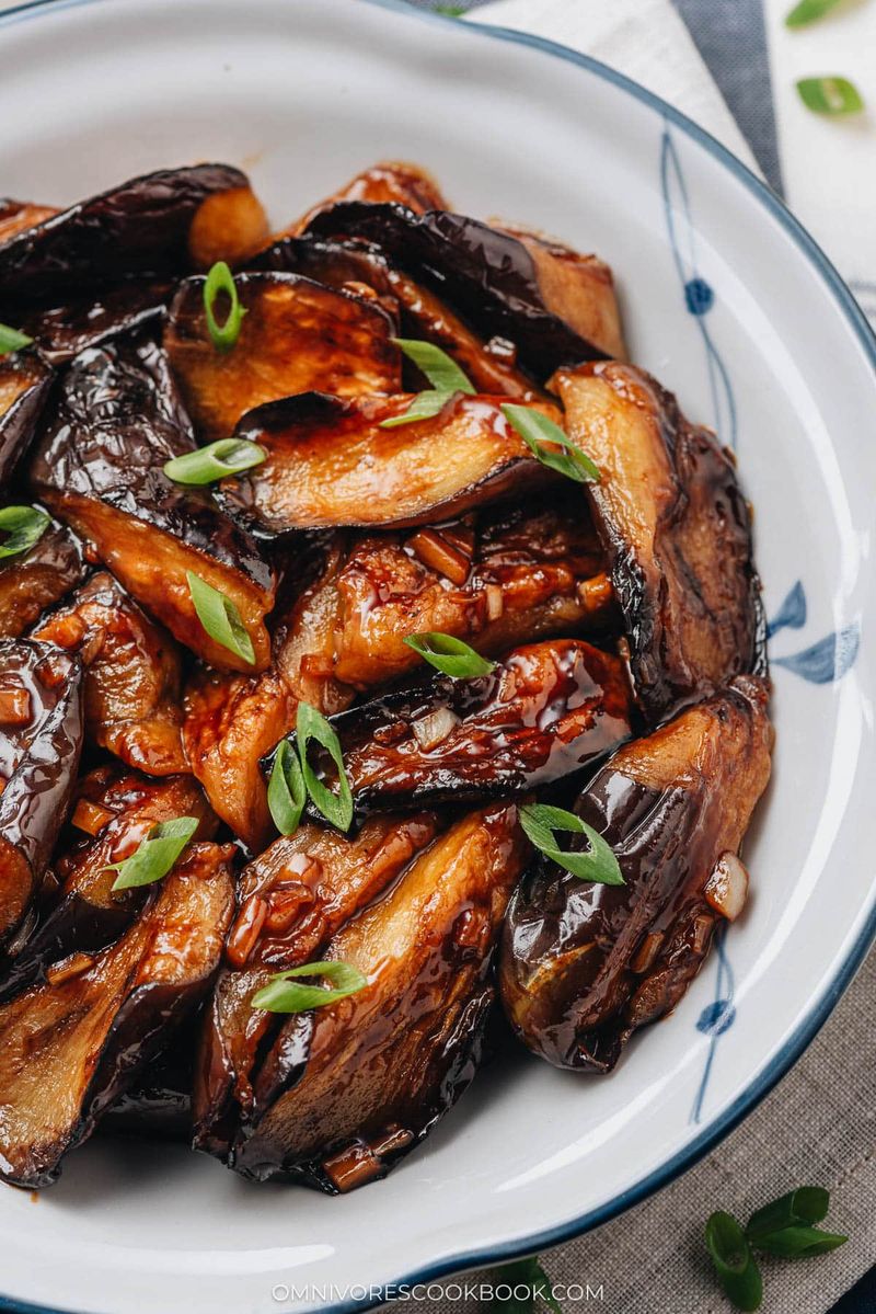 Chinese Eggplant in Garlic Sauce: Silky Purple Jewels
