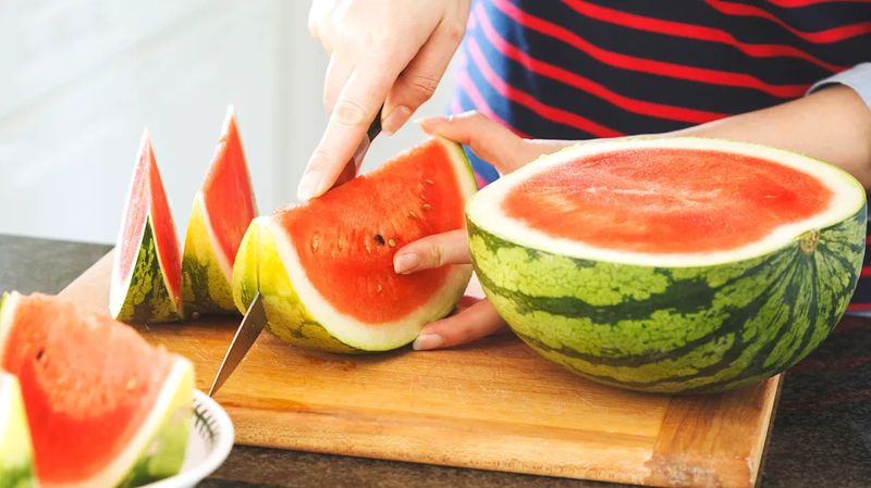 🍉 1. Check the Rind for Mold or Dark Spots