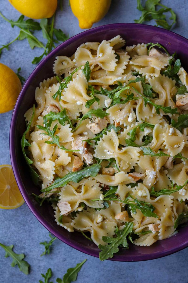 Lemon Arugula Pasta Salad
