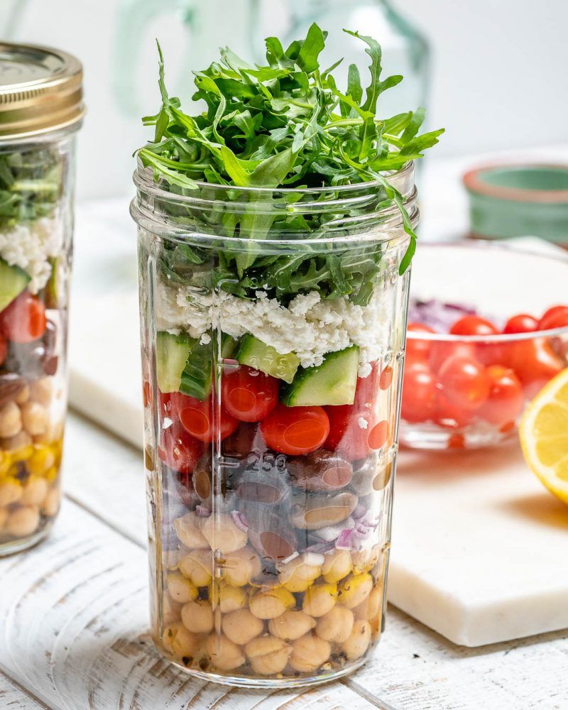 Greek Salad Meal Prep Jars