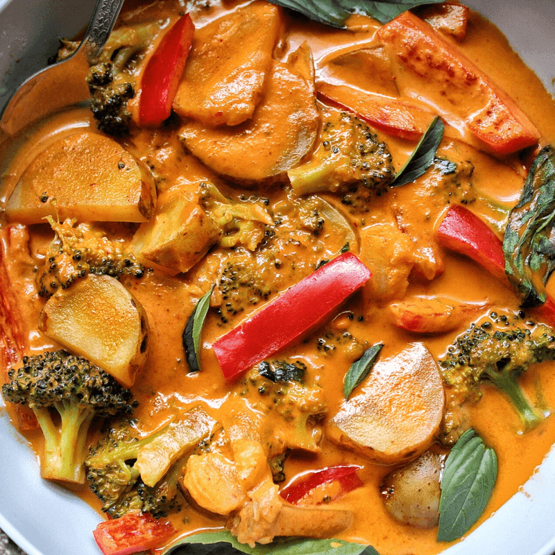 Thai-Style Coconut Curry with Vegetables