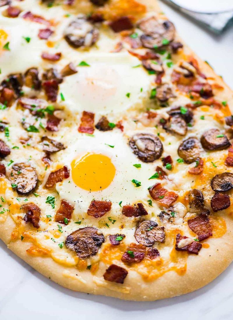 Carbonara Flatbread Pizza