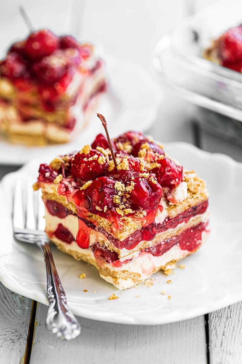 Cherries-and-Cream Icebox Cake