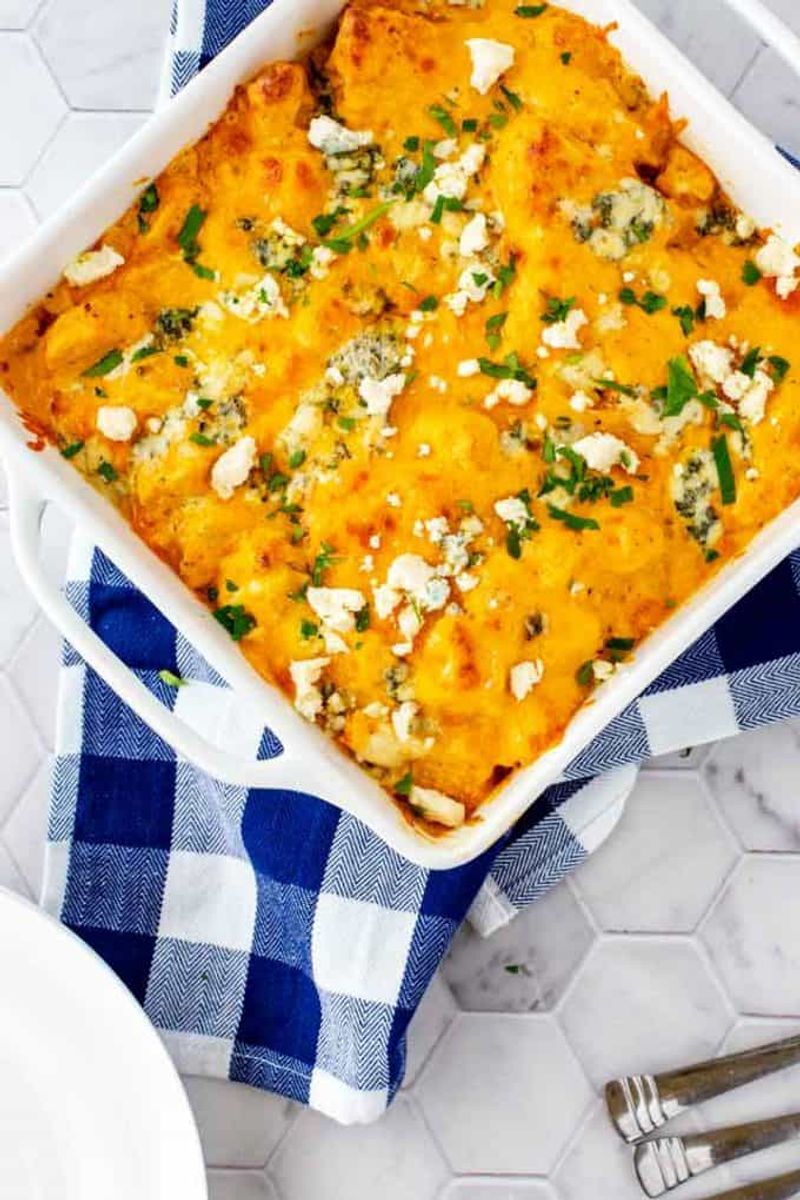 Keto Buffalo Chicken Casserole