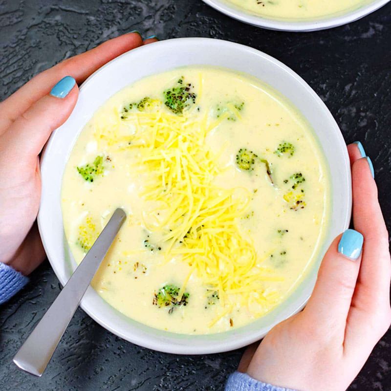 Broccoli Cheese Keto Soup