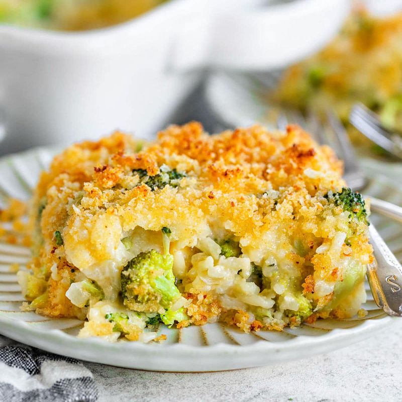 Cheesy Broccoli Rice Bake