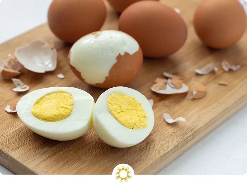 Hard-Boiled Eggs with Salt Packets