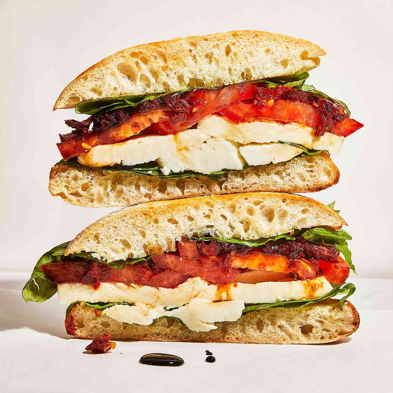 Caprese Sandwich with Pesto Mayo