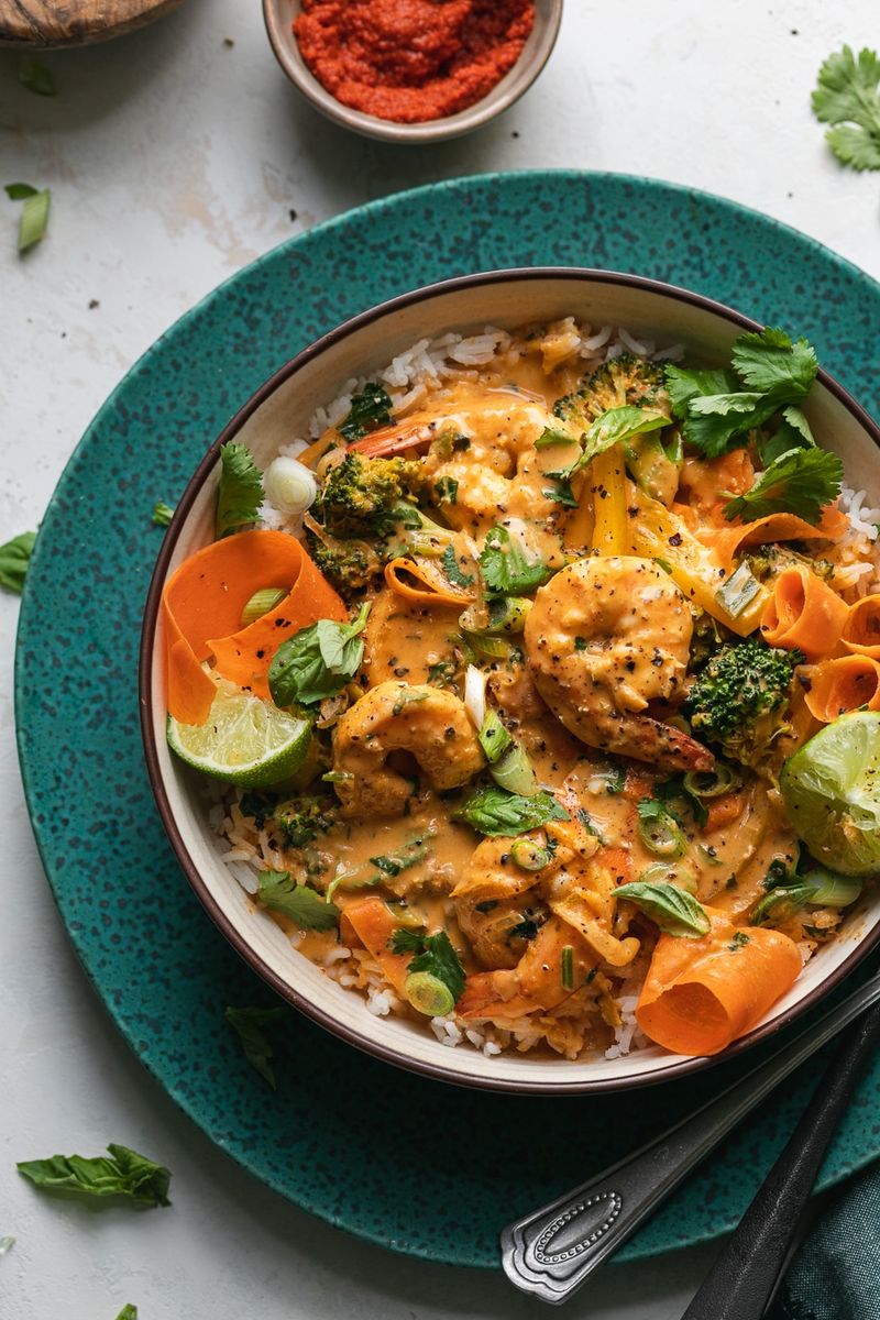 Broccoli and Shrimp Curry