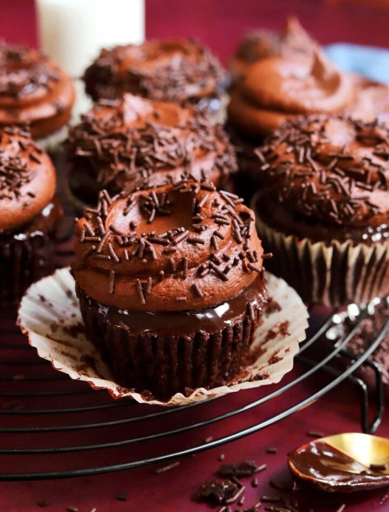Triple Chocolate Cupcakes