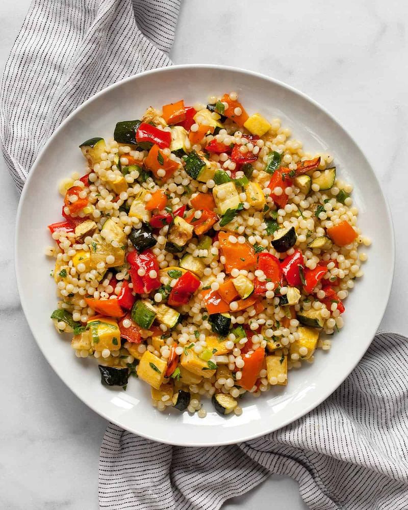 Lemon Tahini Couscous & Veg Bowl