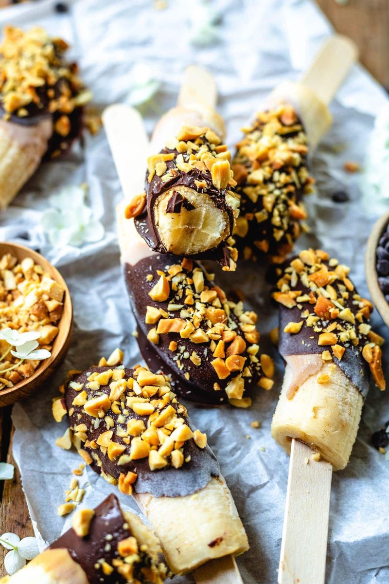 Peanut Butter Banana Pops