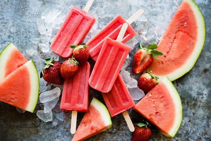 Watermelon Popsicles