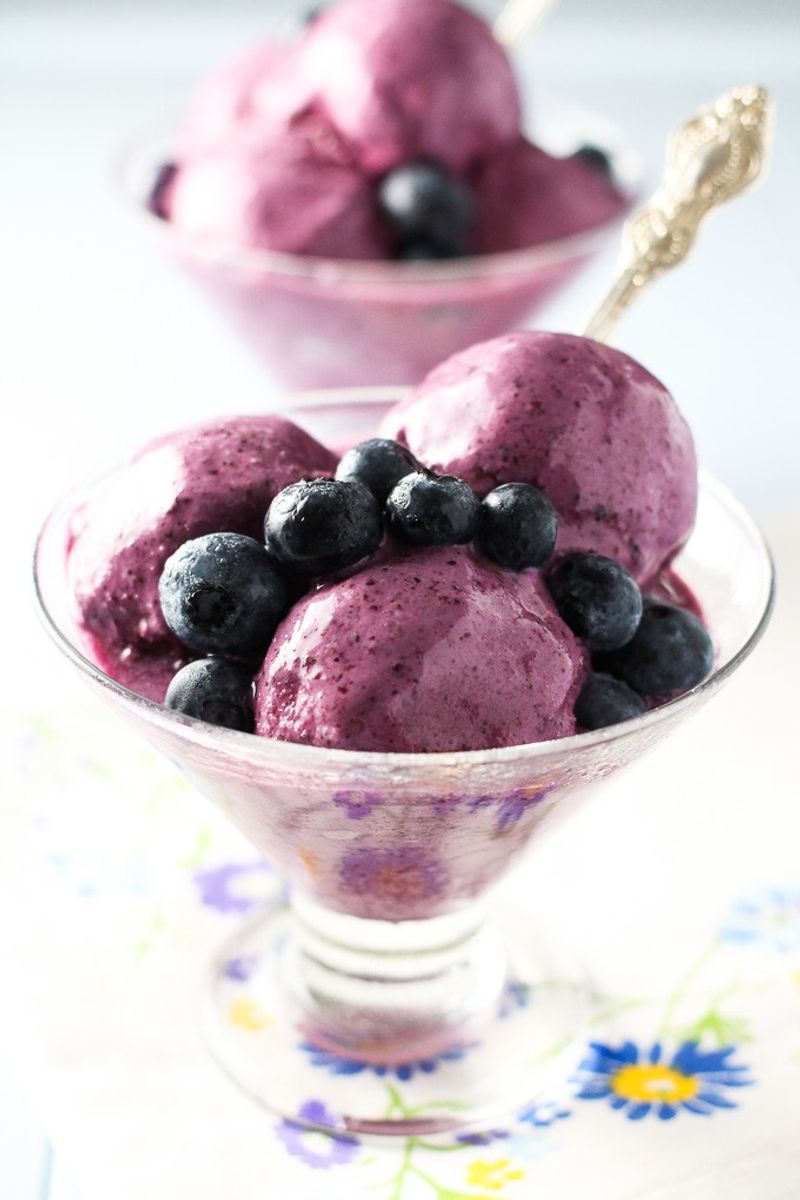 Blueberry Frozen Yogurt
