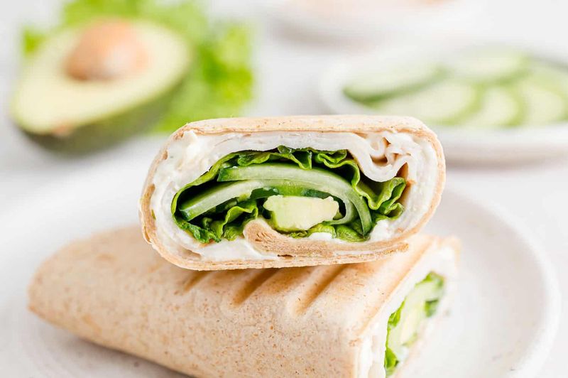 Turkey and Hummus Wraps