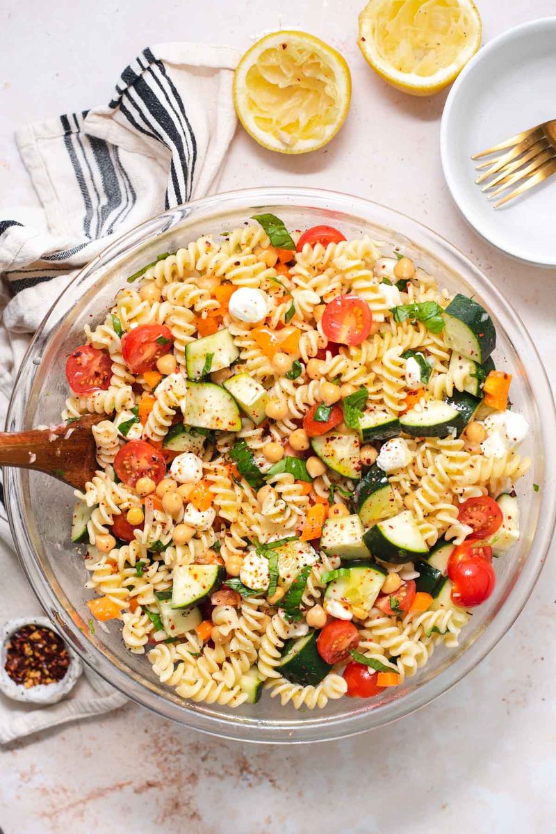 Easy Pasta Salad with Lemon Dressing