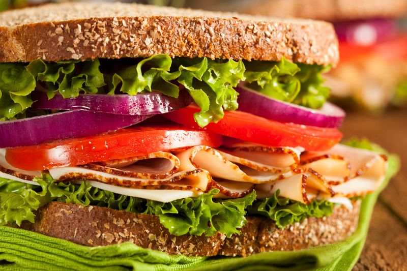 Subway Turkey Breast Sub on Whole Wheat