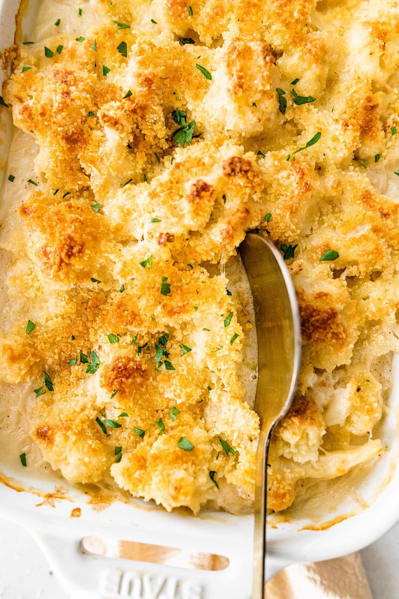 Cheesy Cauliflower Gratin