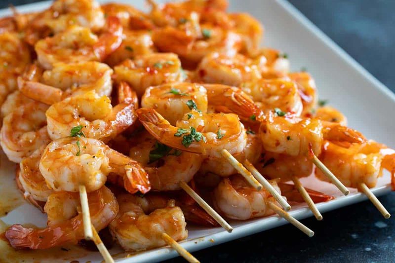 Honey Garlic Shrimp Kabobs