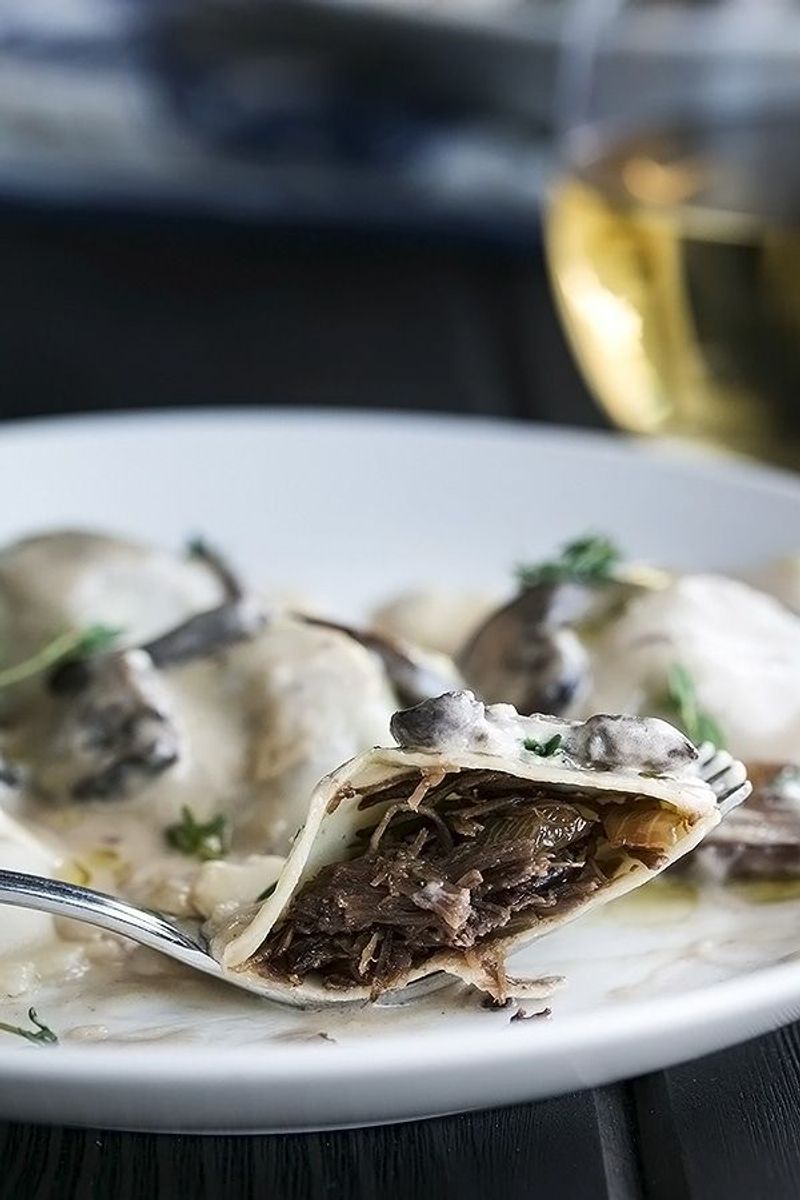 Short Rib Agnolotti with Truffle