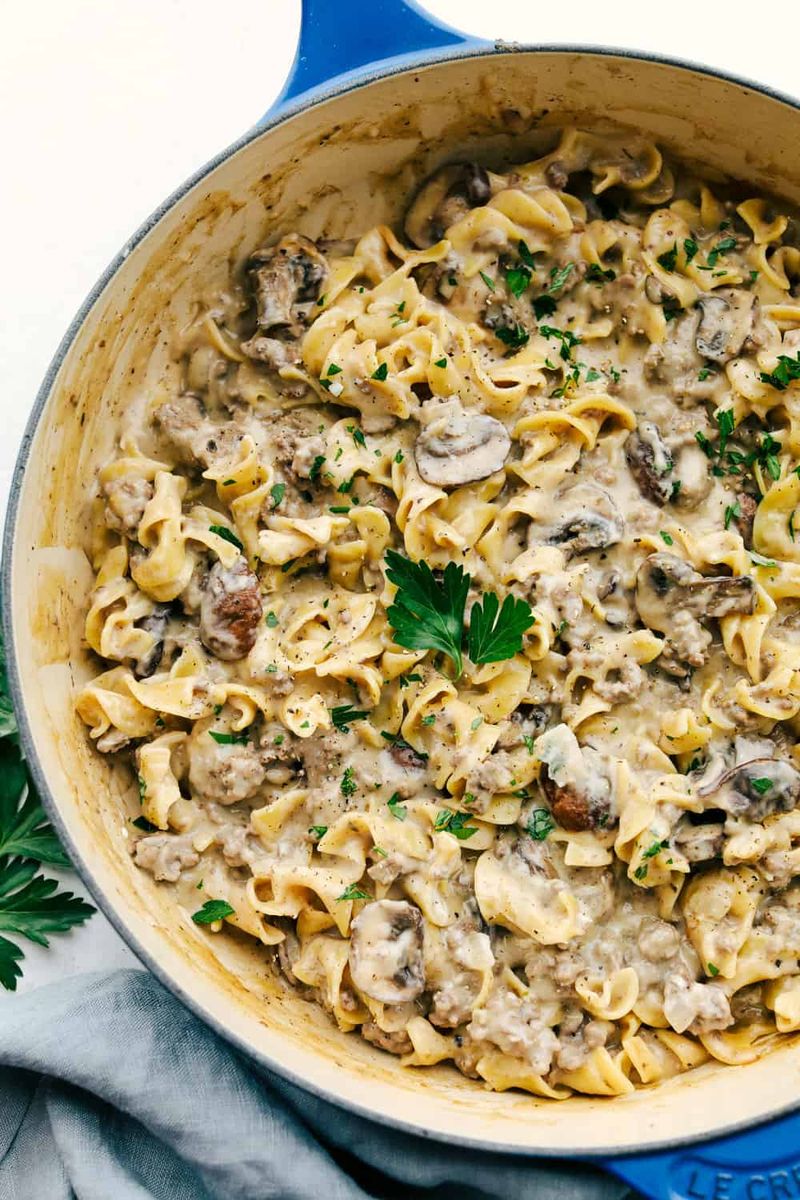 Creamy Beef Stroganoff