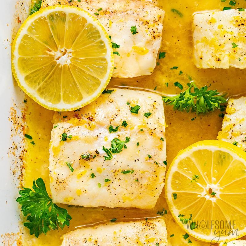 Baked Cod with Lemon and Herbs