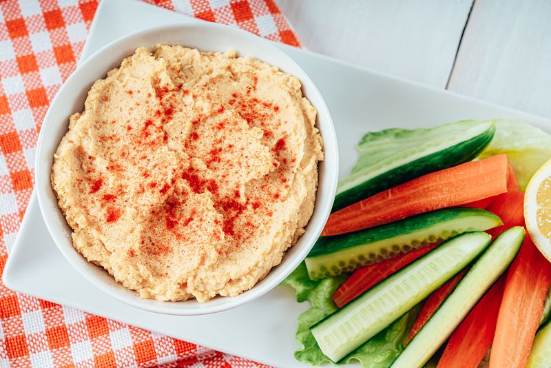 Hummus and Veggie Sticks