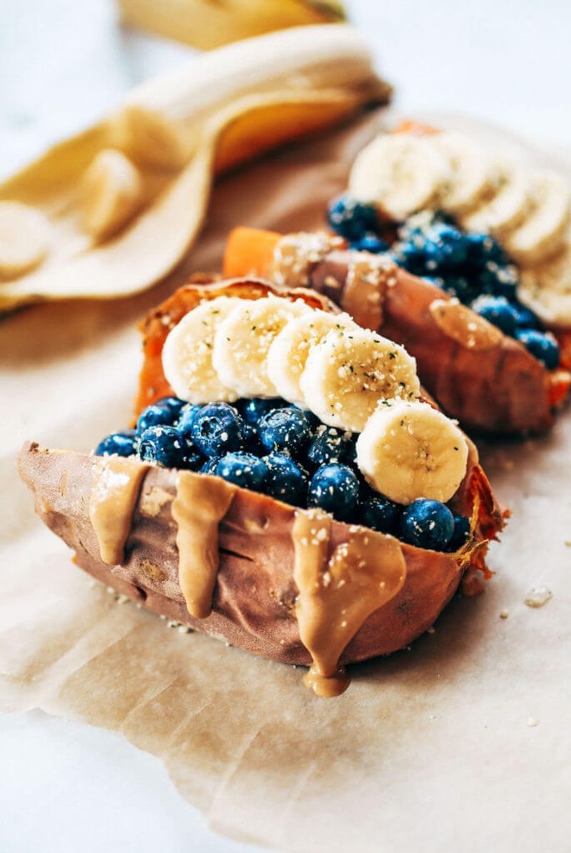 Breakfast Stuffed Sweet Potatoes