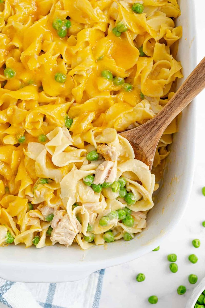 Overly Sauced Canned Tuna Casserole