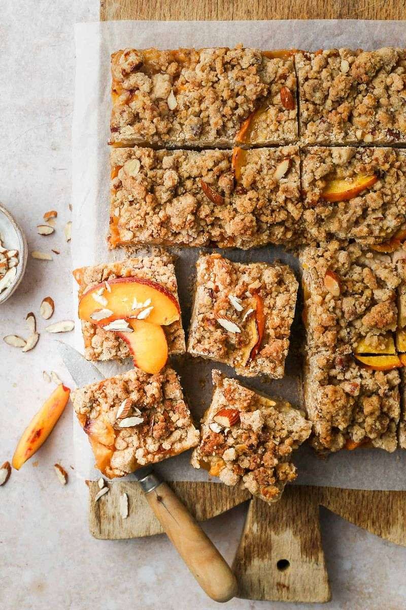 Peach Crumble Bars