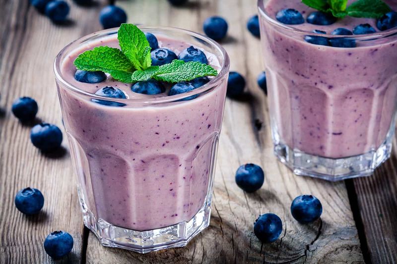 Blueberry Pie Protein Smoothie