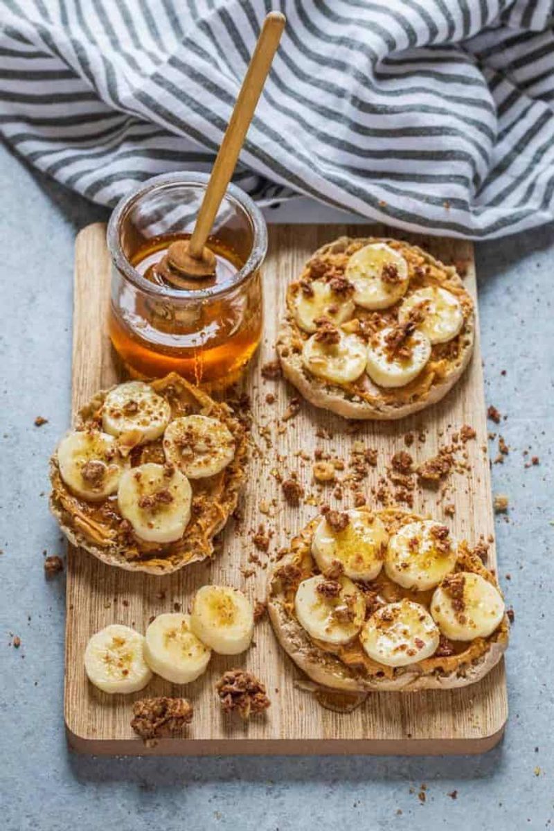 Peanut Butter–Banana English Muffin