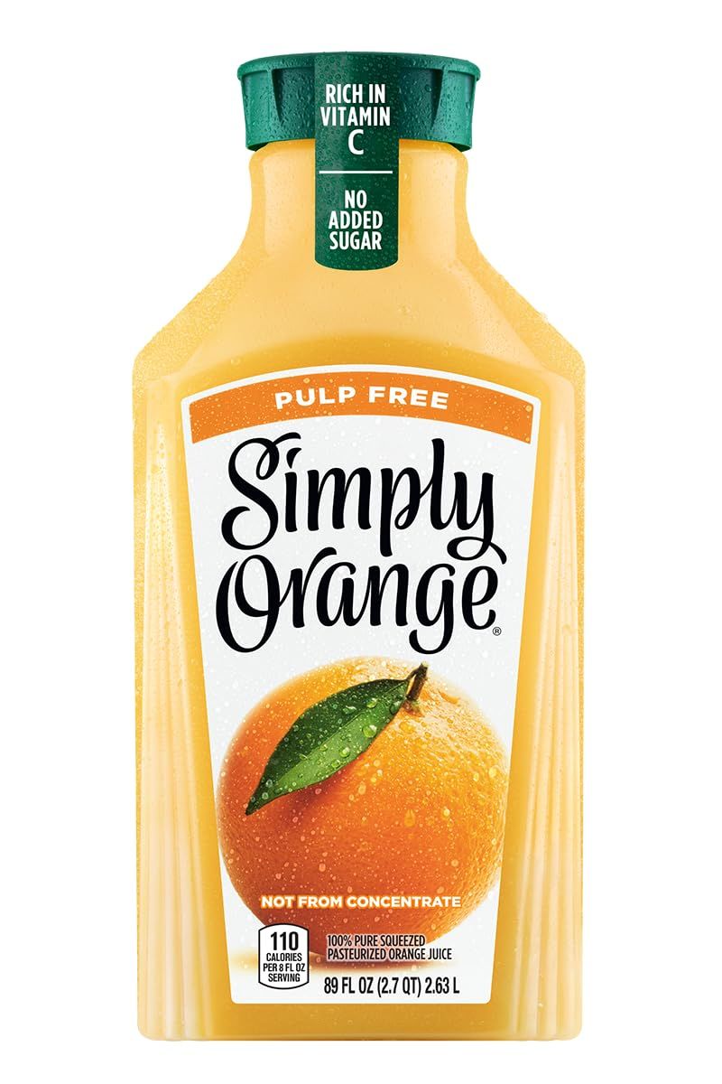 Simply Orange (Pulp-Free): Consistently Excellent