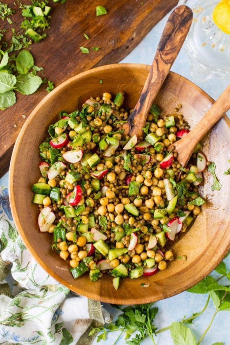Mini Lentil or Chickpea Salad