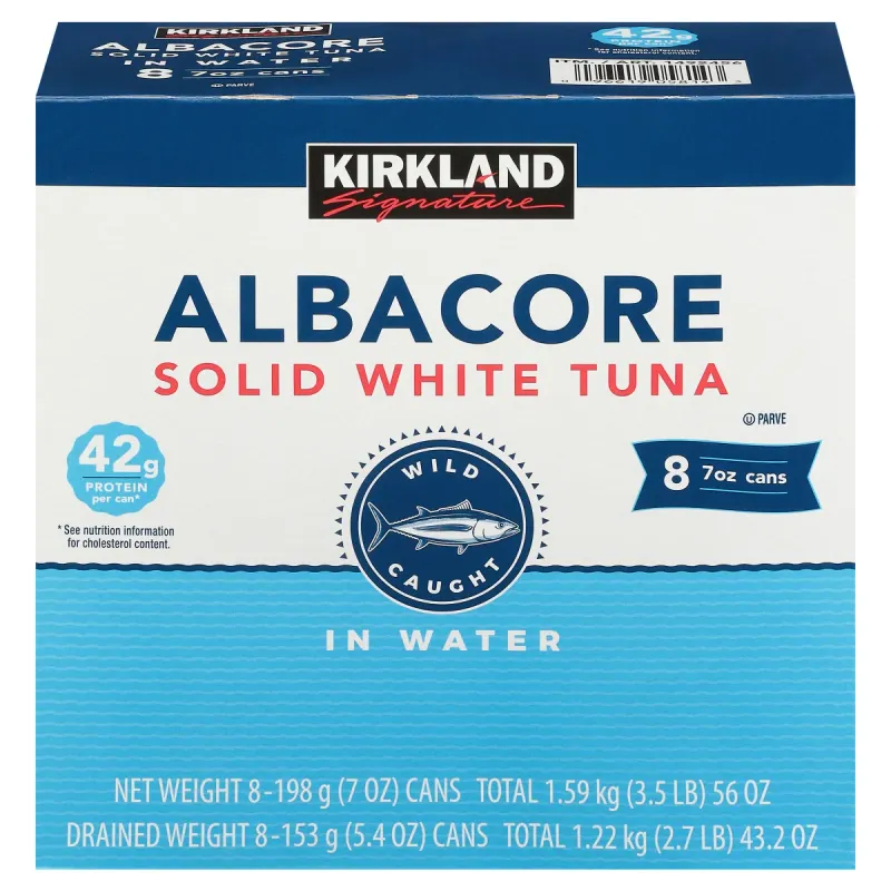 Kirkland Signature Albacore Tuna (8-Pack) – $17.99