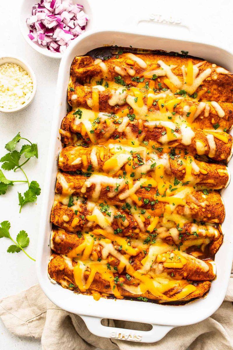 Cheesy Beef Enchiladas