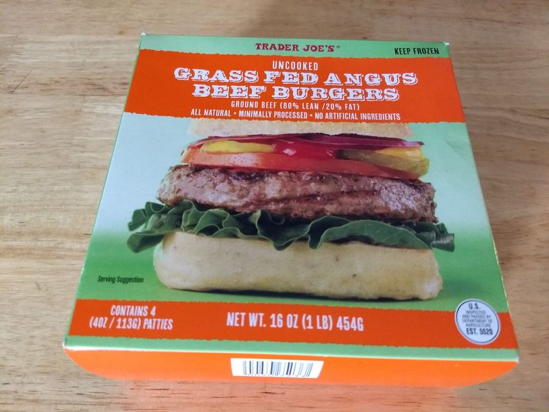 Trader Joe's Grass-Fed Angus Beef Burgers