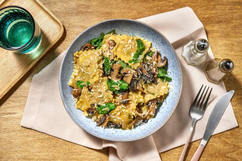 Ravioli and Mushroom Skillet