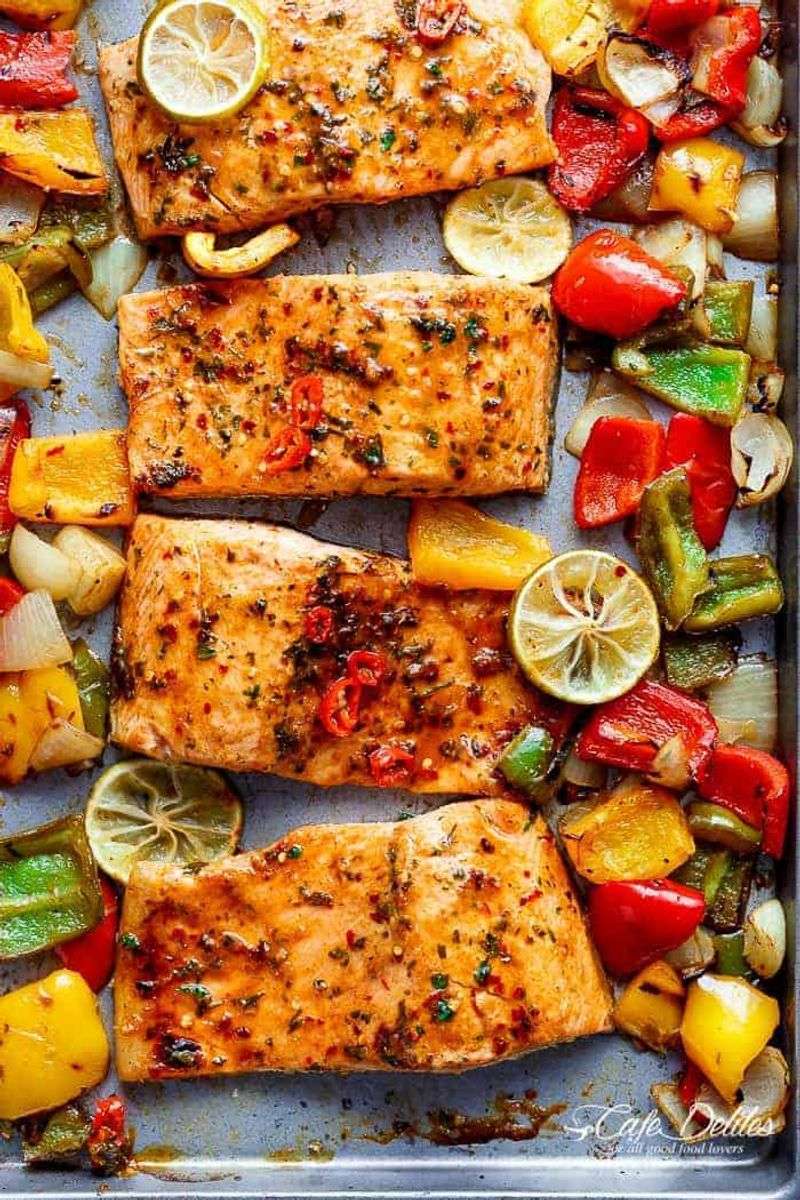 Chili-Lime Salmon with Vegetables