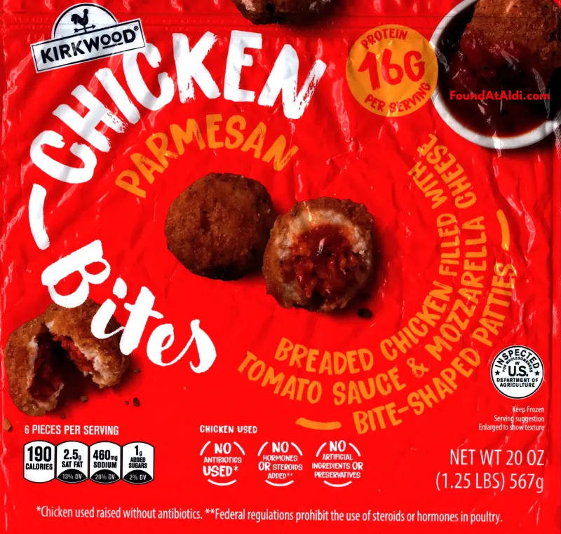 Protein-Packed Kirkwood Chicken Parmesan Bites – $6.99