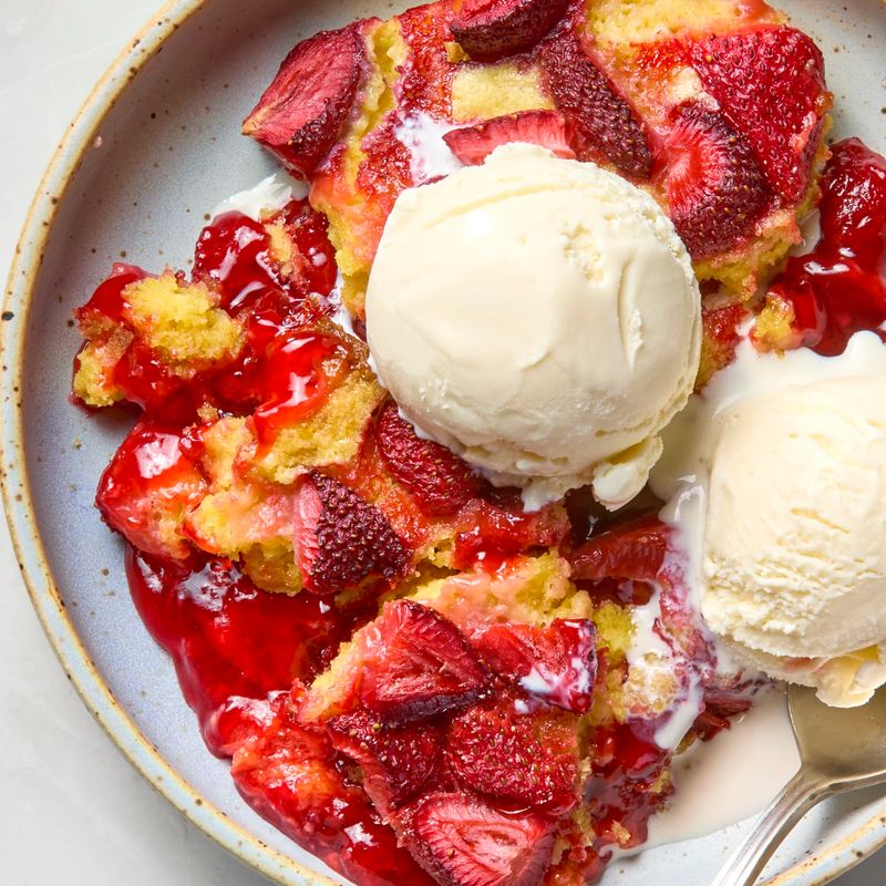 Strawberry Dump Cake